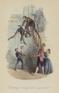 Illustration for Lewis Arundel or The Railroad of Life by Frank E Smedley (coloured engraving) بواسطة بعد هابلوت نايت براون