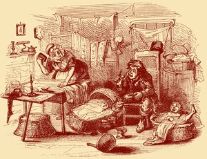 متجر تشارلز ديكنز "The Old Curiosity Shop" بواسطة هابلوت نايت براون