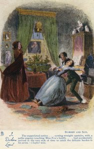 في ديكنز لاند - Dombey and Son Postcard ، c.1907 بواسطة هابلوت نايت براون