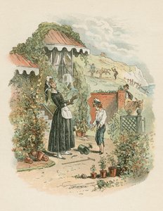 مشهد من ديفيد كوبرفيلد تأليف تشارلز ديكنز ، 1849-1850 بواسطة هابلوت نايت براون