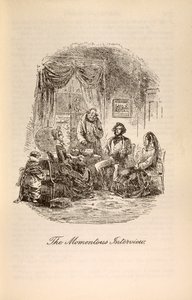 "المقابلة الدقيقة" ، من "ديفيد كوبرفيلد" بقلم تشارلز ديكنز (1812-1870) بواسطة هابلوت نايت براون