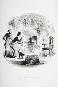 الوقت المحدد ، رسم توضيحي من "منزل كئيب" تشارلز ديكنز (1812-1870) نشر 1853