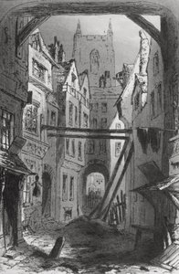 توم وحده ، رسم توضيحي من "منزل كئيب" تشارلز ديكنز (1812-1870) نشر 1853 بواسطة هابلوت نايت براون