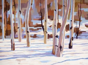 شرود باللون الأزرق، 2017 (زيت على قماش)