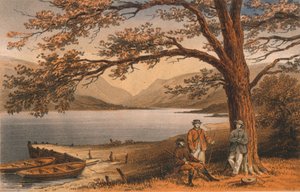 بحيرة بليزانت ريتريت. Llyn Mwyngyl ، من Tal-y-Llyn ، القرن التاسع عشر.