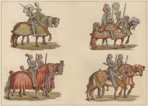 فرسان على ظهور الخيل (لون ليثو) بواسطة هانز (بعد) بورغكمير