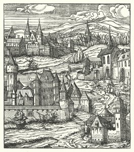 Wiener Neustadt ، النمسا ، مسقط رأس ماكسيميليان الأول ، الإمبراطور الروماني المقدس (نقش) بواسطة هانز (بعد) بورغكمير