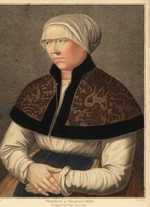 صورة لزوجة هانز هولباين إلسبث في قصر كنسينغتون. ، 1812 (نقش) بواسطة هانز (بعد) هولبين الأصغر