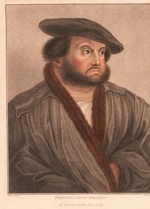 صورة ذاتية للفنان هانز هولباين في قصر كنسينغتون. ، 1812 (نقش) بواسطة هانز (بعد) هولبين الأصغر