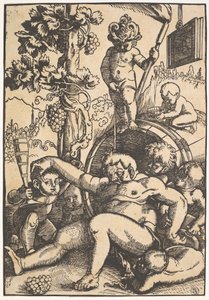 The Drunk Bacchus ، كاليفورنيا. 1520. بواسطة هانز بالدونج