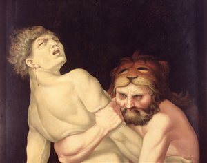 هرقل وأنتايوس ، 1531 (تفاصيل 247512) بواسطة هانز بالدونج جرين