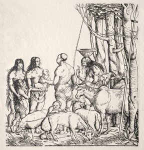 Hottentots مع القطيع بواسطة هانز برجكمير