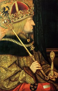 صورة فريدريك الثالث 1415-1493 ، الإمبراطور الروماني المقدس ، أواخر القرن الخامس عشر بواسطة هانز برجكمير الأكبر