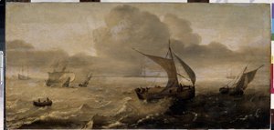 "La tempete en mer" (البحر العاصف) لوحة هانز جوديريس (1622-1642) متحف هيرميتاج في القرن السابع عشر ، سانت بطرسبرغ بواسطة هانز جوديريس