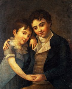 صورة لفرانز زافير ولفجانج (1791-1844) وكارل توماس (1784-1858) ، أبناء فولفغانغ أماديوس موزارت (1756-1791) ، رسمها هانسن (1769-1828)