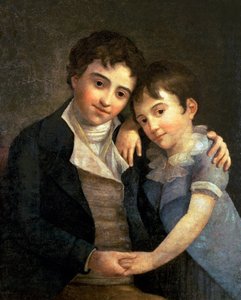 صورة لكارل توماس (1784-1858) وفرانز زافير (1791-1844) ، ابنا فولفجانج أماديوس موتسارت (1756-91) ، 1798