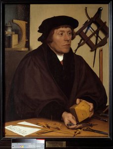 صورة لنيكولاس كراتزر (1487-1550) عالم فلك هنري الثامن. لوحة لهانس هولباين يونغ (1497-1543). القرن السادس عشر. خافت. 0،83 × 0،67 م. بواسطة هانز هولبين الأصغر