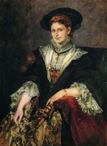 صورة بيرثا فون بيلوتي ، 1872-1873 بواسطة هانز ماكارت
