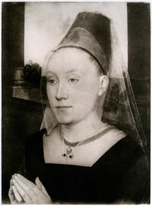 Barbara Van Vlaenderbergh ، زوجة Guillaume Moreel ، c1480 ، 1927 بواسطة هانز مملينج