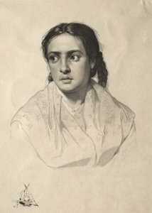 رأس فتاة 1870. بواسطة هانز ماير