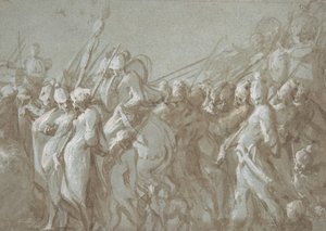 موكب عسكري ، القرن السادس عشر. بواسطة هانز مونت