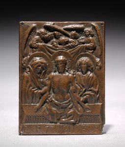 المسيح الميت بدعم من العذراء مريم والقديس يوحنا 1427-1467.