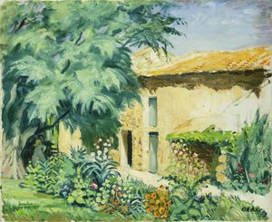 منزل المزرعة الجنوبي مع فلاوربيد بواسطة هانز أولدي