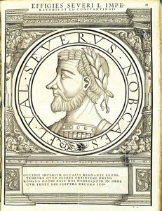 Seuerus 500 ، من القائد العام للشرق الروماني والغرب أصدق الصور من العملات القديمة ، نقش رودولف ويسنباخ ، طبعها أندرياس جيسنر ، زيورخ ، 1