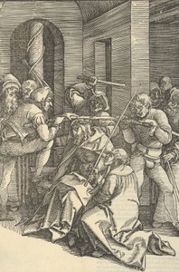 المسيح مُتوج بالشوك ، من مرآة آلام ربنا يسوع المسيح ، 1507 بواسطة هانز شوفيلين الأكبر