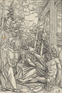 الرثاء ، من حياة المسيح ، كاليفورنيا. 1511-12. بواسطة هانز شوفيلين الأكبر