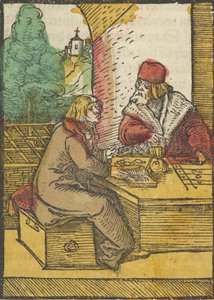 مثل الرجل الغني ومدبرة المنزل ، 2 ، من Das Plenarium ، 1517. بواسطة هانز شوفيلين الأكبر