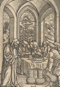 عرس قانا ، من حياة المسيح ، كاليفورنيا. 1511-12.