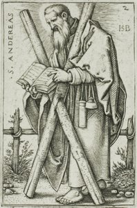 القديس أندراوس ، اللوحة 2 من The Twelve Apostles بواسطة هانز سيبالد بهام
