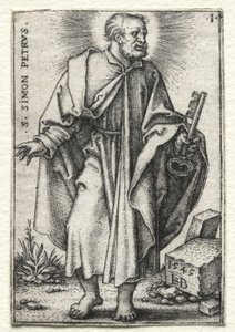 القديس سيمون بيتر ، 1545-1546. بواسطة هانز سيبالد بهام