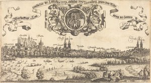 منظر لنورمبرغ من الغرب [القسم الأوسط] ، 1552.