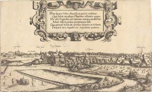منظر لنورمبرغ من الغرب [القسم الأيسر] ، 1552.