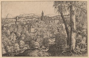منظر شتاير أون إنز ، 1554.