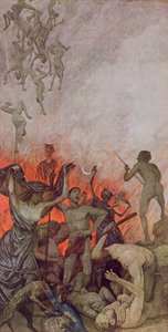 الجحيم ، توضيح من "Festkalender" المنشور في لايبزيغ ج .1910 بواسطة هانز توما