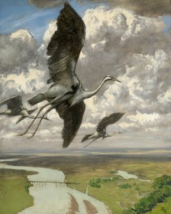 الطيور العجيبة ، 1892 (زيت على ورق مقوى)