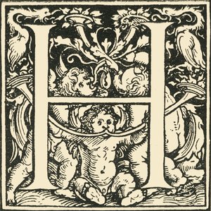 ح- الأبجدية هانز ويديتز ، c1520-1521 ، 1908.