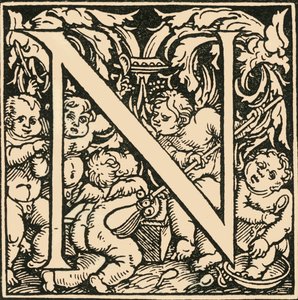 N - الأبجدية هانز Weiditz ، c1520-1521 ، 1908.