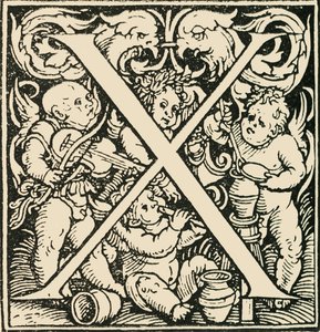 X - الأبجدية هانز Weiditz ، c1520-1521 ، 1908. بواسطة هانز ويديتز
