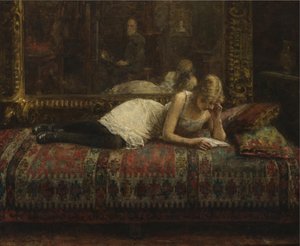 الفنان ونموذجه بواسطة هارلاموف
