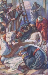على الصليب ، رسم توضيحي من صور هارولد كوبينغ: سلسلة التاج ، ج 1920 بواسطة هارولد كبينج