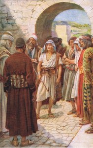 استدعى ديفيد قبل صموئيل ، توضيح من الصور التي تعلم سلسلة التاج ، 1920 بواسطة هارولد كبينج