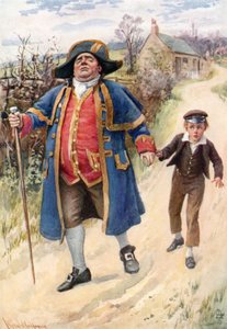 السيد بامبل وأوليفر تويست (لون ليثو) بواسطة هارولد كبينج