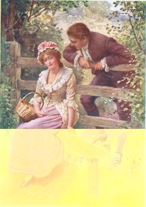 لورد أوف بيرلي ، رسم توضيحي لـ "قصص أطفال من تينيسون" بقلم نورا شيسون (لون ليثو) بواسطة هارولد كبينج