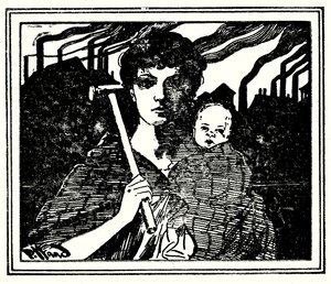 رسم توضيحي للغلاف لـ The White Slaves of England (b / w photo) بواسطة هارولد هيوم بيفارد