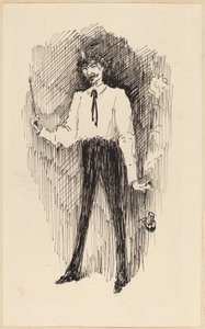 صورة ويسلر مع فرشاة الرسم بواسطة هاربر بنينجتون