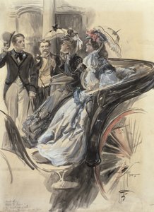 عربة النقل ، 1904 (مرحاض ، غواش وقلم رصاص على ورق مقوى) بواسطة هاريسون فيشر